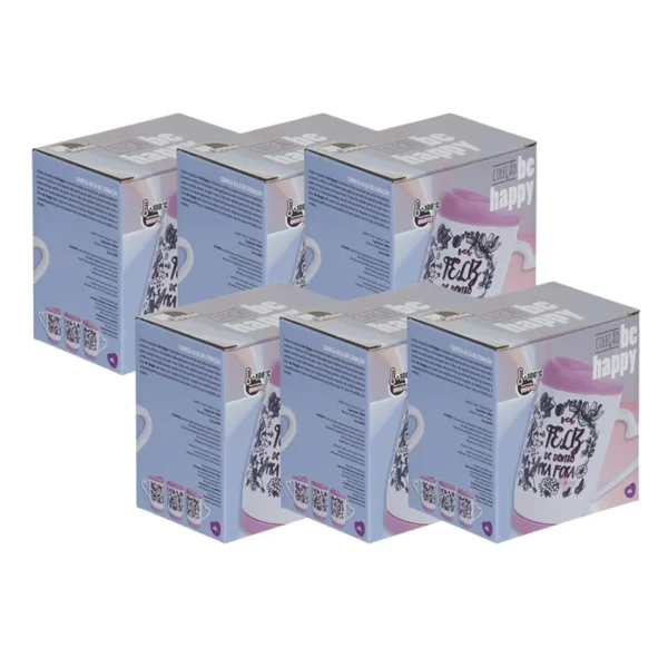 Caixa Para Canecas Be Happy